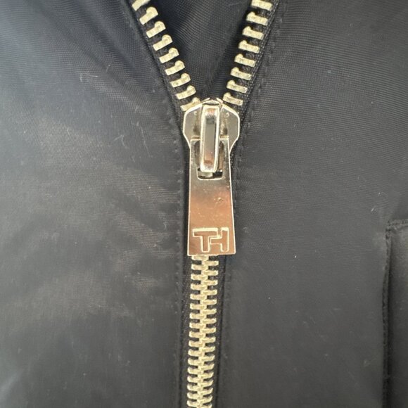 Tommy Hilfiger Womens Quilted Shoulder Moto Jacket Size S - Picture 3 of 16